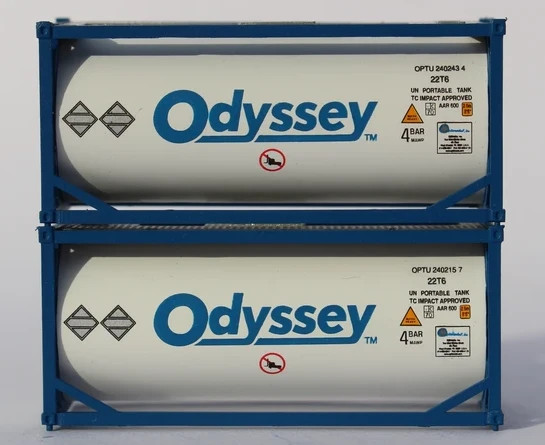 Jacksonville Terminal Company N 205216 20' Standard Tank containers ODYSSEY 2 pack