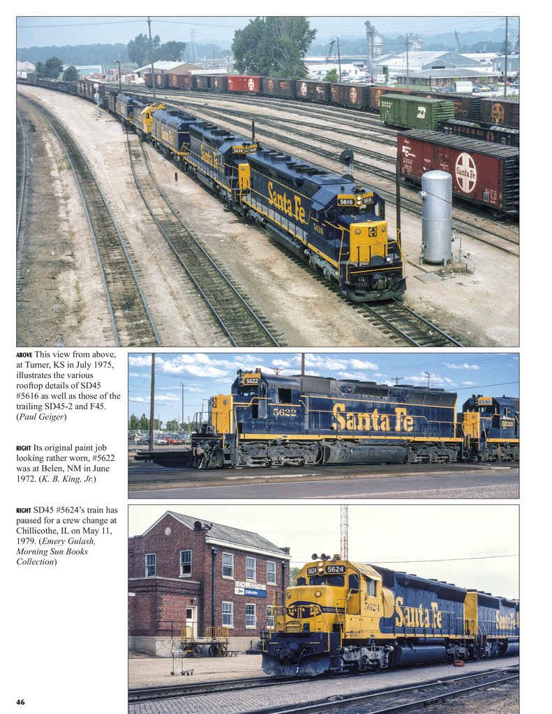 Morning Sun Books 1716 Santa Fe Power In Color Volume 4: Electro-Motive Six-Axle Hood Units