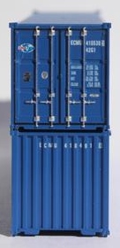 Jacksonville Terminal Company N 405305 40' Standard Height 8'6 Corrugated Side Containers CMA CGM GLOBE LOGO - 2-Pack