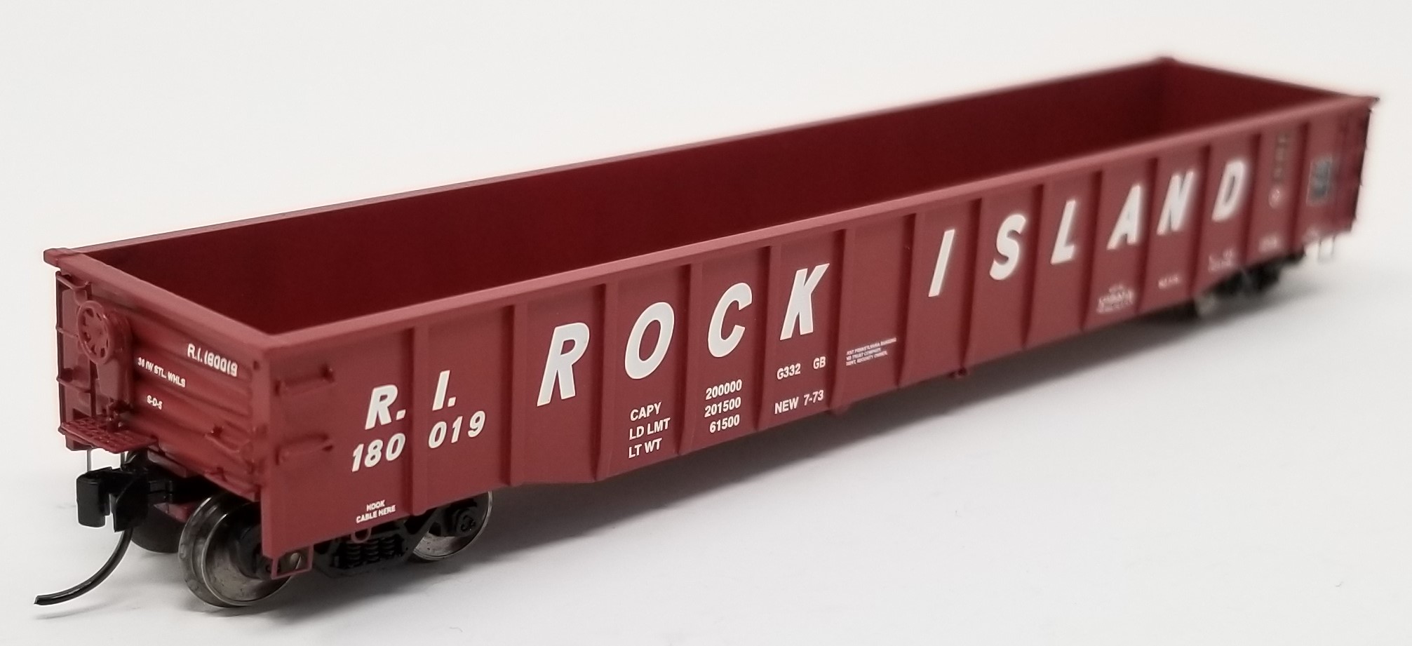 Trainworx N 25243-16 Thrall 52’6 Gondola Car Rock Island RI #180060