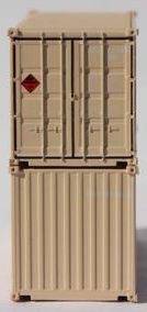 Jacksonville Terminal Company N 205453 20' Standard Height Corrugated Side Containers USFU US AIR FORCE 2 pack