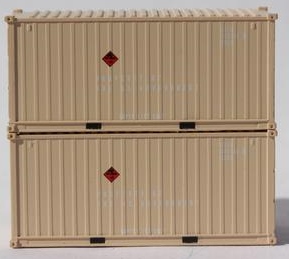 Jacksonville Terminal Company N 205453 20' Standard Height Corrugated Side Containers USFU US AIR FORCE 2 pack