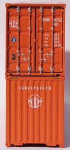 Jacksonville Terminal Company N 405159 40' High Cube Corrugated Side Containers UNIGLORY 2 pack