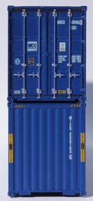 Jacksonville Terminal Company N 405115 40' High Cube Corrugated Side Containers MCC 2 pack