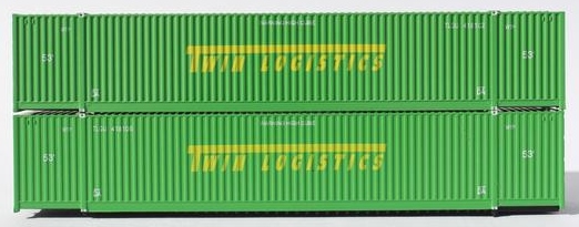 Jacksonville Terminal Company N 537013 53' High Cube Corrugated Side Containers TWIN LOGISTICS 2 pack