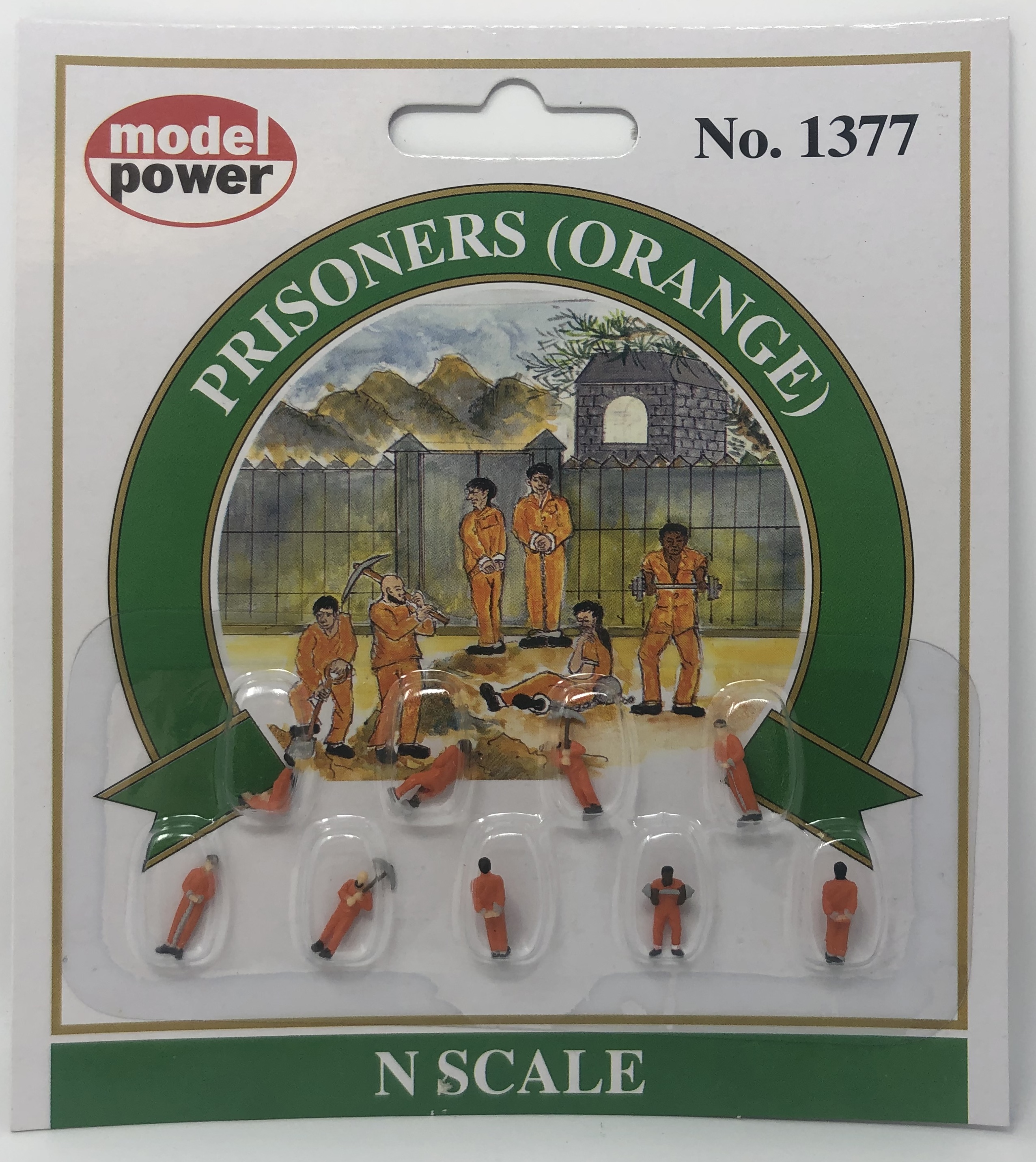 Model Power N 1377 Prisoners Orange - 9 Pcs