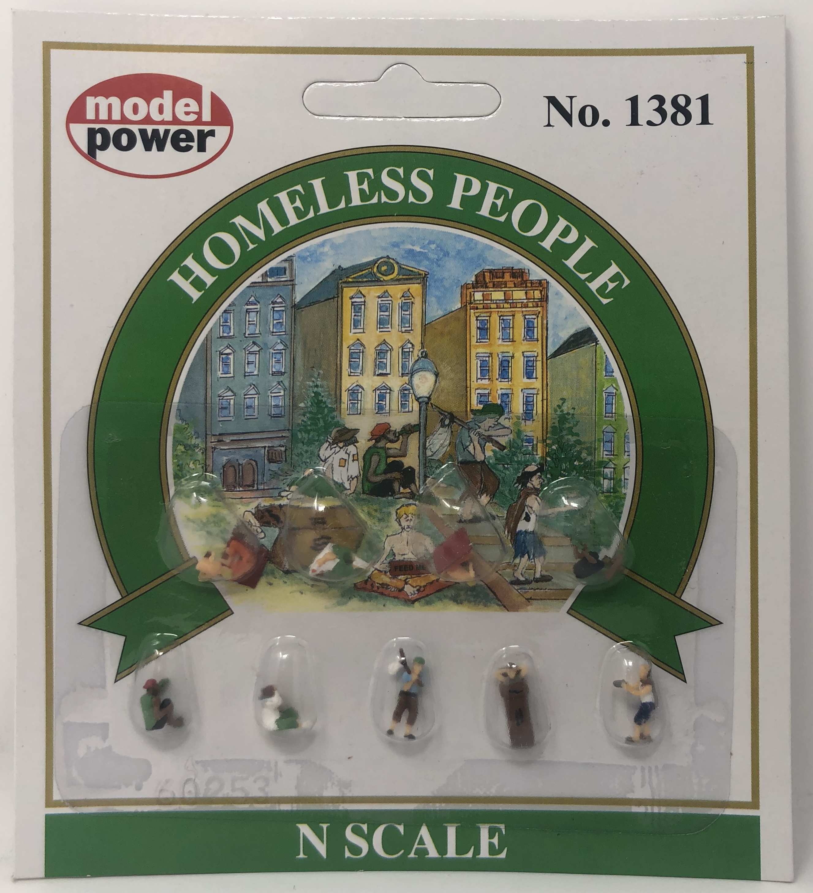 Model Power N 1381 Homeless People - 9 Pcs