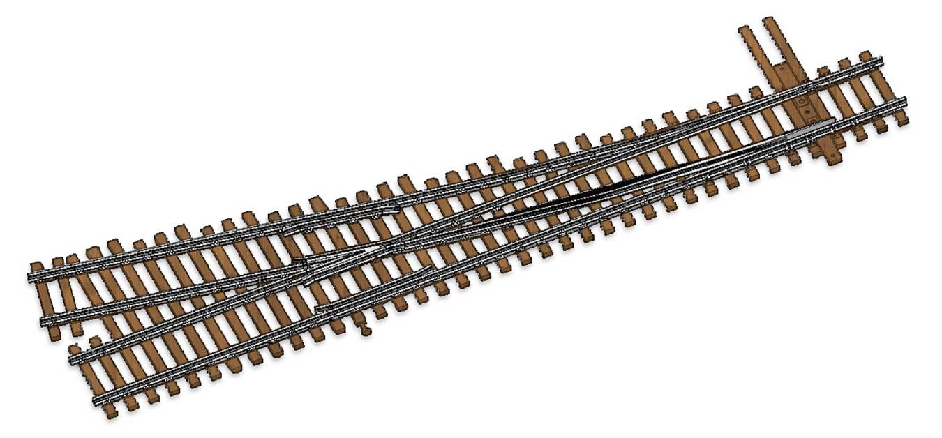 WalthersTrack HO 948-83014 Code 83 Nickel Silver DCC Friendly Number 4 Turnout - Right Hand