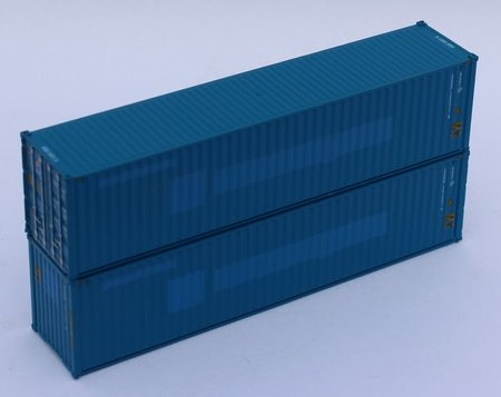Jacksonville Terminal Company N 405177 40' High Cube Corrugated Side Containers FLORENS - ex-Hanjin - 2 pack