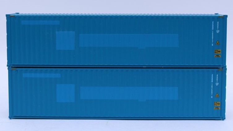 Jacksonville Terminal Company N 405177 40' High Cube Corrugated Side Containers FLORENS - ex-Hanjin - 2 pack