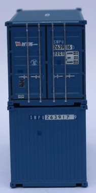 Jacksonville Terminal Company N 205439 20' Standard Height Corrugated Side Containers Siemens Wind Power SWPU - former NYK container - 2 pack