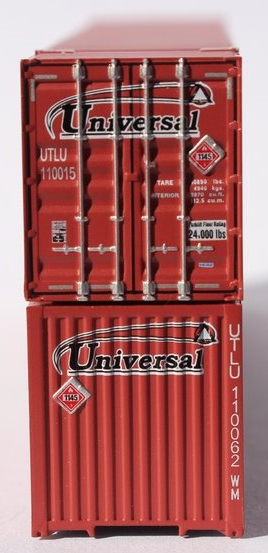 Jacksonville Terminal Company N 537014 53' High Cube Corrugated Side Containers UNIVERSAL 2-Pack