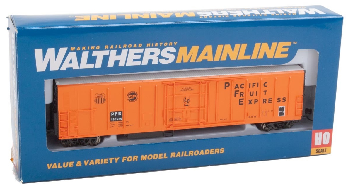 WalthersMainline HO 910-3934 57' Mechanical Reefer Pacific Fruit Express PFE #456525