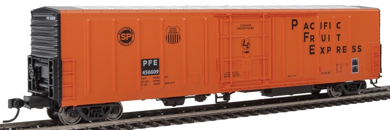 WalthersMainline HO 910-3935 57' Mechanical Reefer Pacific Fruit Express PFE #456609