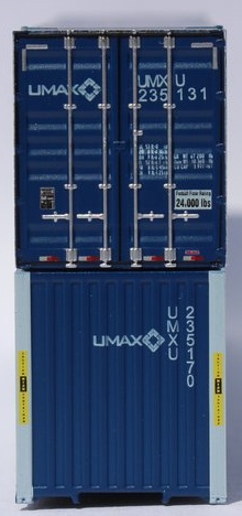 Jacksonville Terminal Company N 537010 53' High Cube Corrugated Side Containers UMAX UMXU 2-Pack
