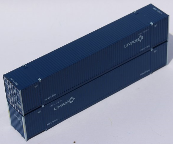 Jacksonville Terminal Company N 537010 53' High Cube Corrugated Side Containers UMAX UMXU 2-Pack