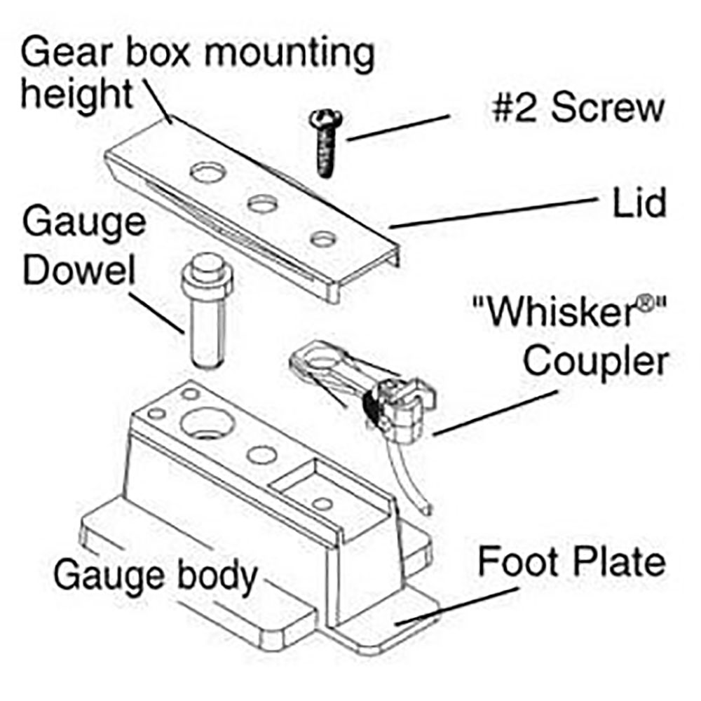 Kadee HO #206 Insulated Multi-Purpose Coupler Height Gauge - Kit