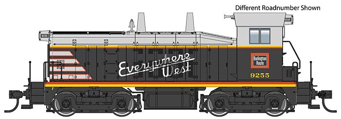 Walthers Mainline HO 910-20654 EMD SW7 Locomotive with ESU DCC/LokSound Chicago, Burlington & Quincy CB&Q #9268