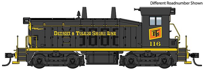 Walthers Mainline HO 910-20655 EMD SW7 Locomotive with ESU DCC/LokSound Detroit & Toledo Shore Line D&TS #116