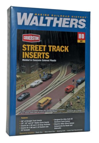 Walthers Cornerstone HO 933-3140 Street Track Inserts - Kit