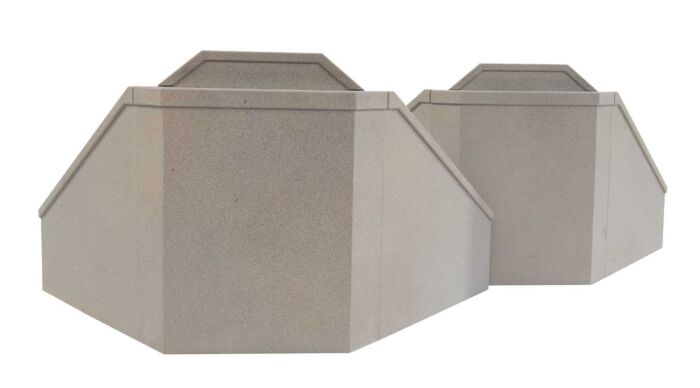 Walthers Cornerstone HO 933-4553 Double Track Railroad Bridge Concrete Abutments - Kit