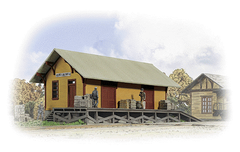 Walthers Cornerstone HO 933-3533 Golden Valley Freight House - Kit