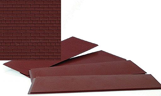 Walthers Cornerstone HO 933-3523 Brick Sheets Dark Red - Kit