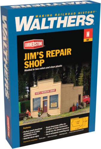 Walthers Cornerstone N 933-3229 Jim's Repair Shop - Kit