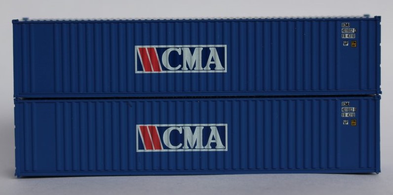 Jacksonville Terminal Company N 405506 40' Standard Height Square Corrugated Container CMA 2-Pack