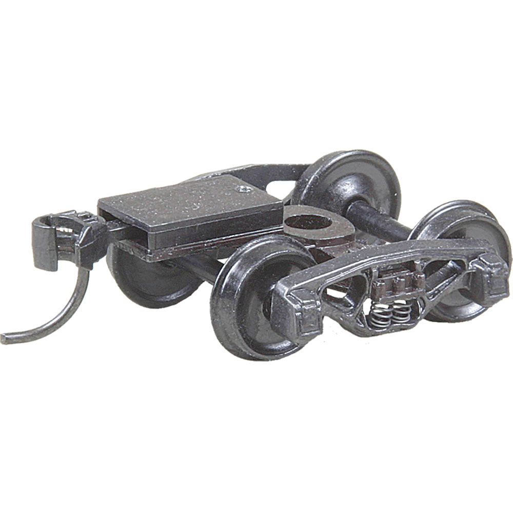 Kadee HO #502 Bettendorf 50-ton Trucks with Ready-to-Mount #148 Metal Whisker Couplers with 33 inch Smooth Back Wheels Metal Fully Sprung - 1 Pair