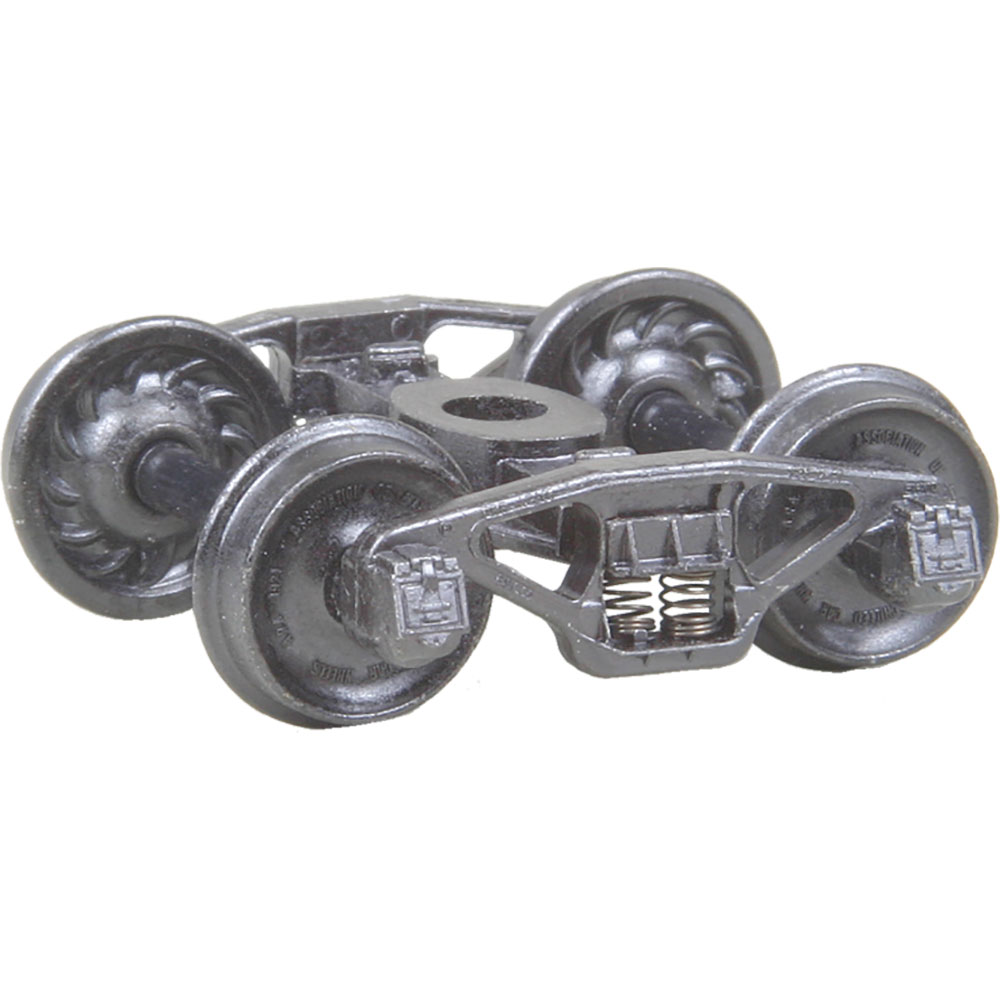 Kadee HO #557 Pennsylvania 2D-F8 50-Ton Self Centering Trucks with 33 inch Ribbed Back Wheels Metal Fully Sprung - 1 Pair