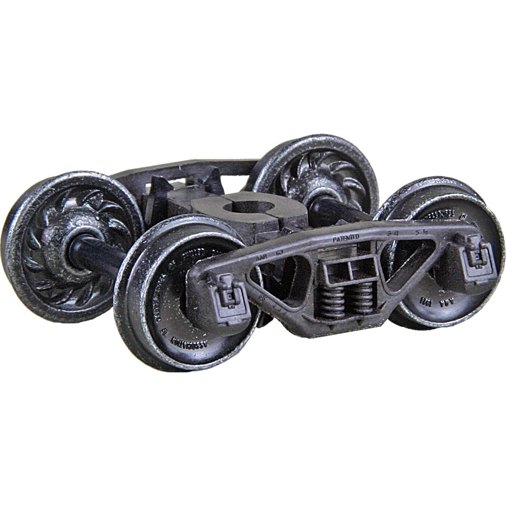 Kadee HO #565 Bettendorf 50-Ton Self Centering Trucks with 33 Ribbed Back Wheels ‘HGC’ – 1 Pair