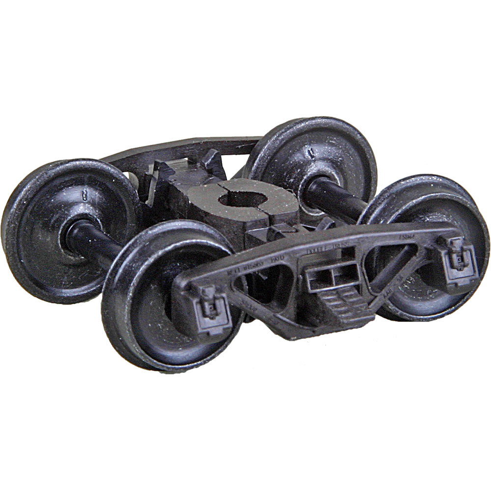 Kadee HO #580 Bettendorf AAR Self Centering Caboose Trucks with 33 inch Smooth Back Wheels Leaf Spring 'HGC' - 1 Pair