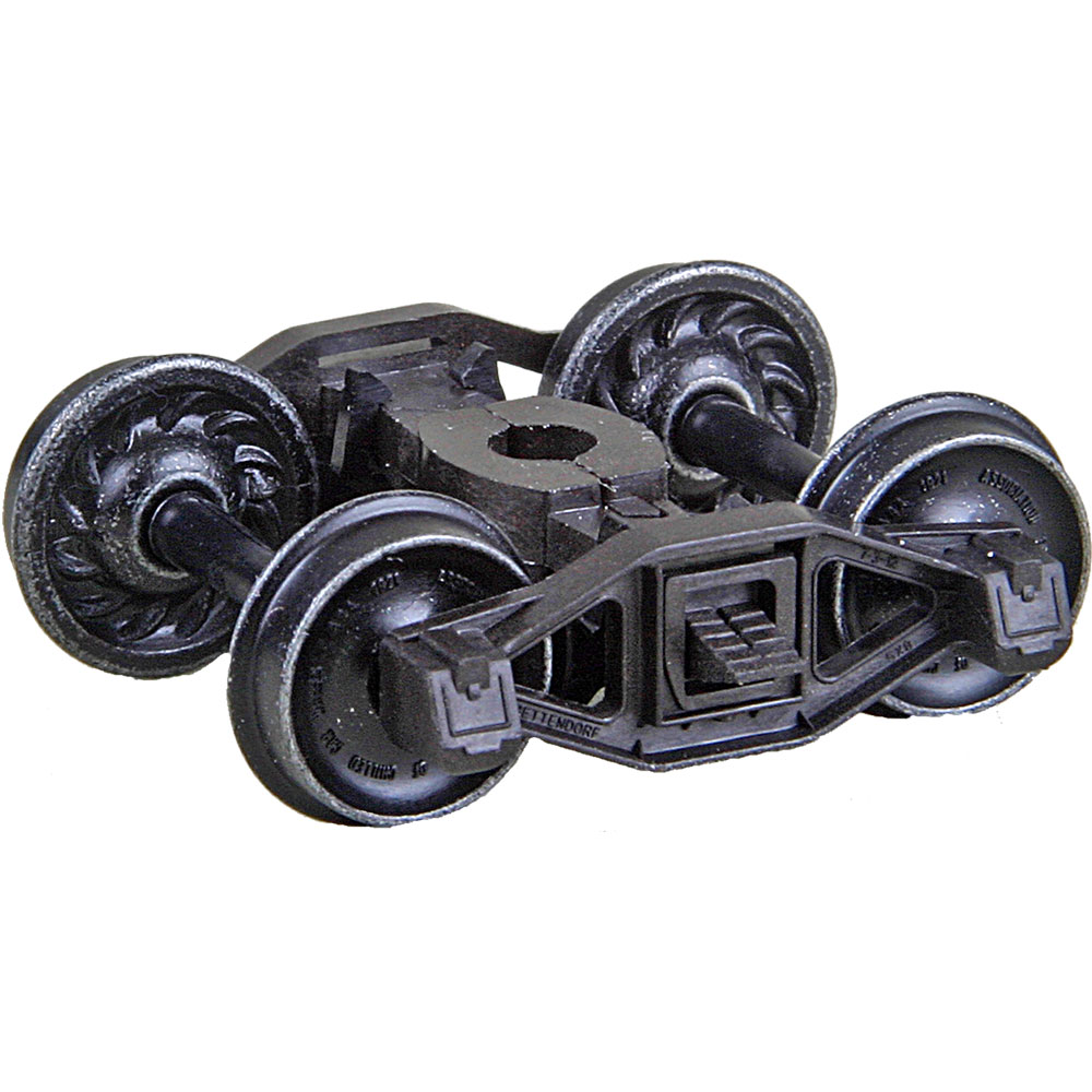 Kadee HO #581 Bettendorf T-Section Self Centering Caboose Trucks with 33 inch Ribbed Back Wheels Leaf Spring 'HGC' - 1 Pair