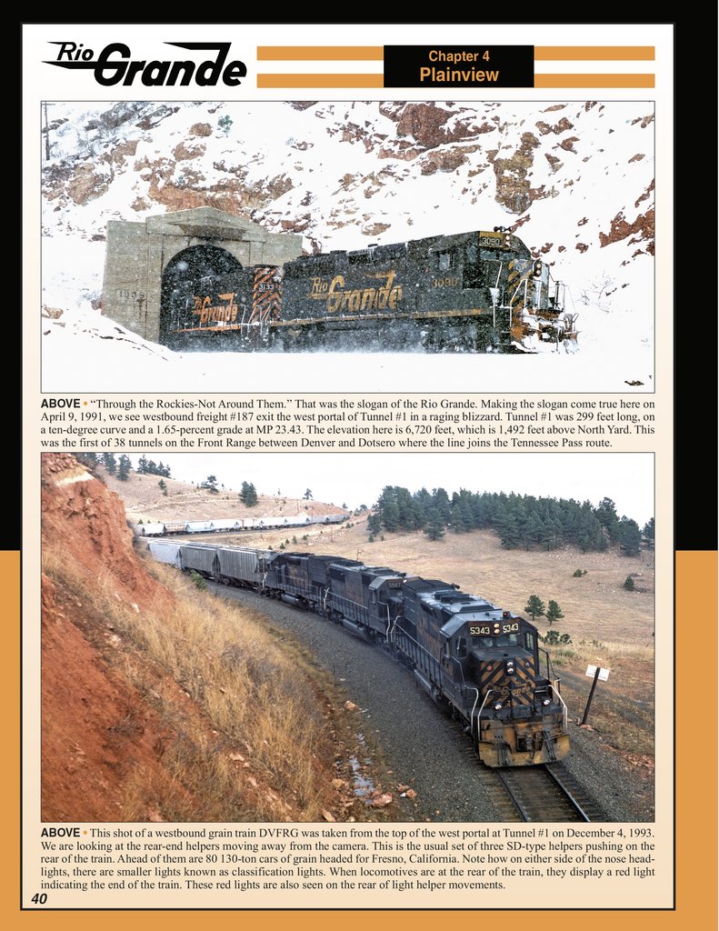 Morning Sun Books 1732 Rio Grande In Color Volume 7: Front Range