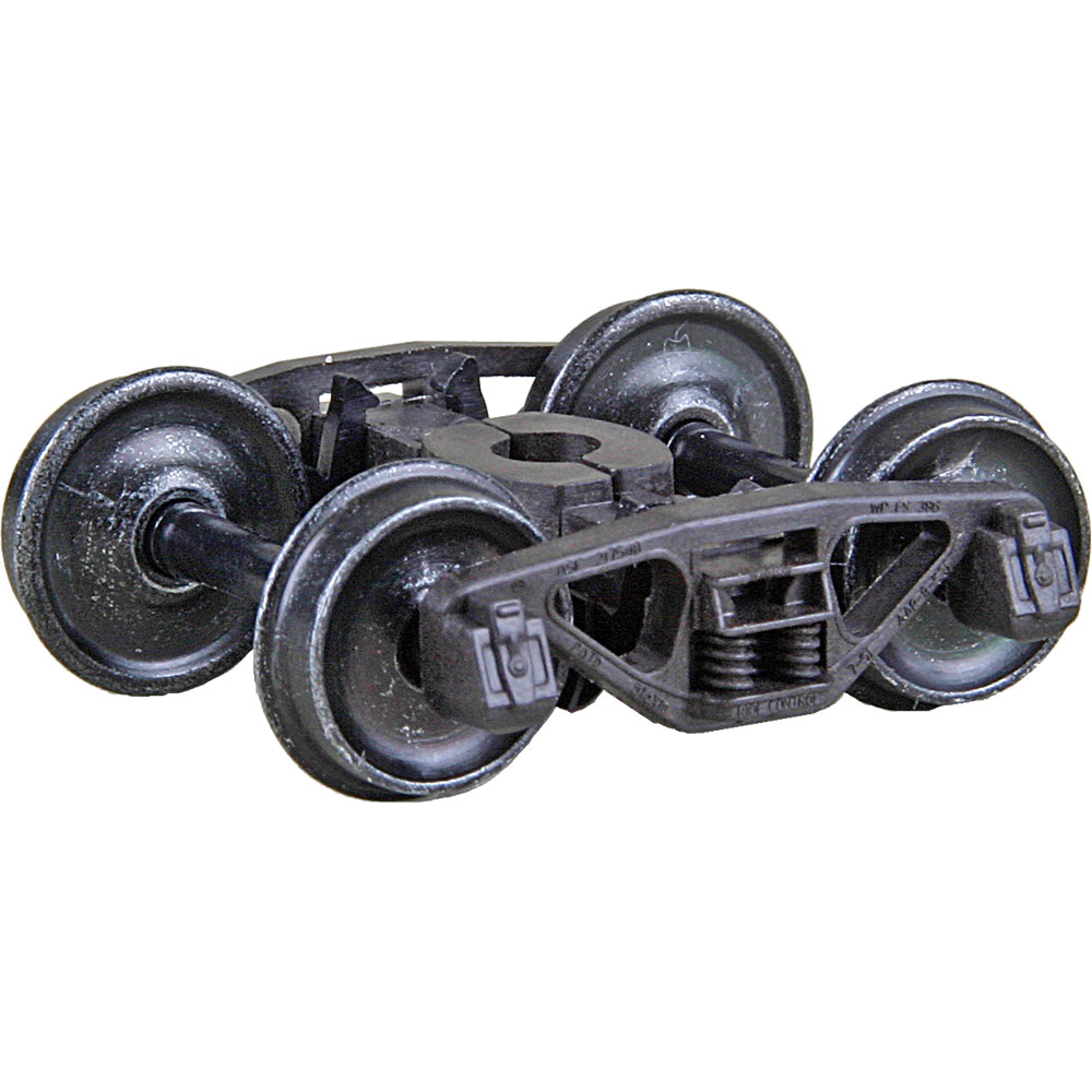 Kadee HO #1562 ASF Ride Control 50-Ton Self Centering Trucks with 33 inch Smooth Back Code 88 Semi-Scale Wheels 'HGC' - 1 Pair