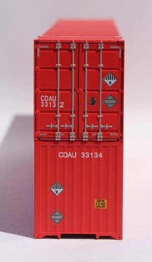 Jacksonville Terminal Company N 535049 53' High Cube Container CANADIAN TIRE 'Red Box Scheme' 2-Pack