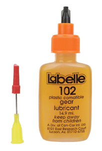 Labelle 102 All Scales Plastic Compatible Gear Lubricant with PTFE – 1/2 oz.  14.9 mL