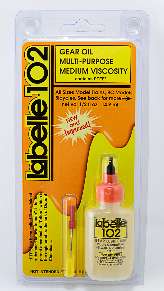 Labelle 102 All Scales Plastic Compatible Gear Lubricant with PTFE – 1/2 oz.  14.9 mL