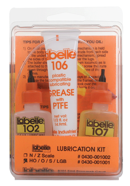 Labelle 1001 HO/O/S/G Scale Lubricant Set