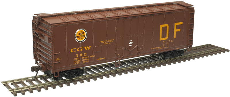 Atlas Trainman HO 20006141  40' Plug Door Box Car Chicago Great Western 'DF' CGW #385