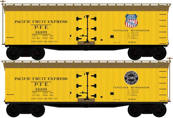 Atlas Master N 50005503 40' Wood Reefer Pacific Fruit Express PFE #34511