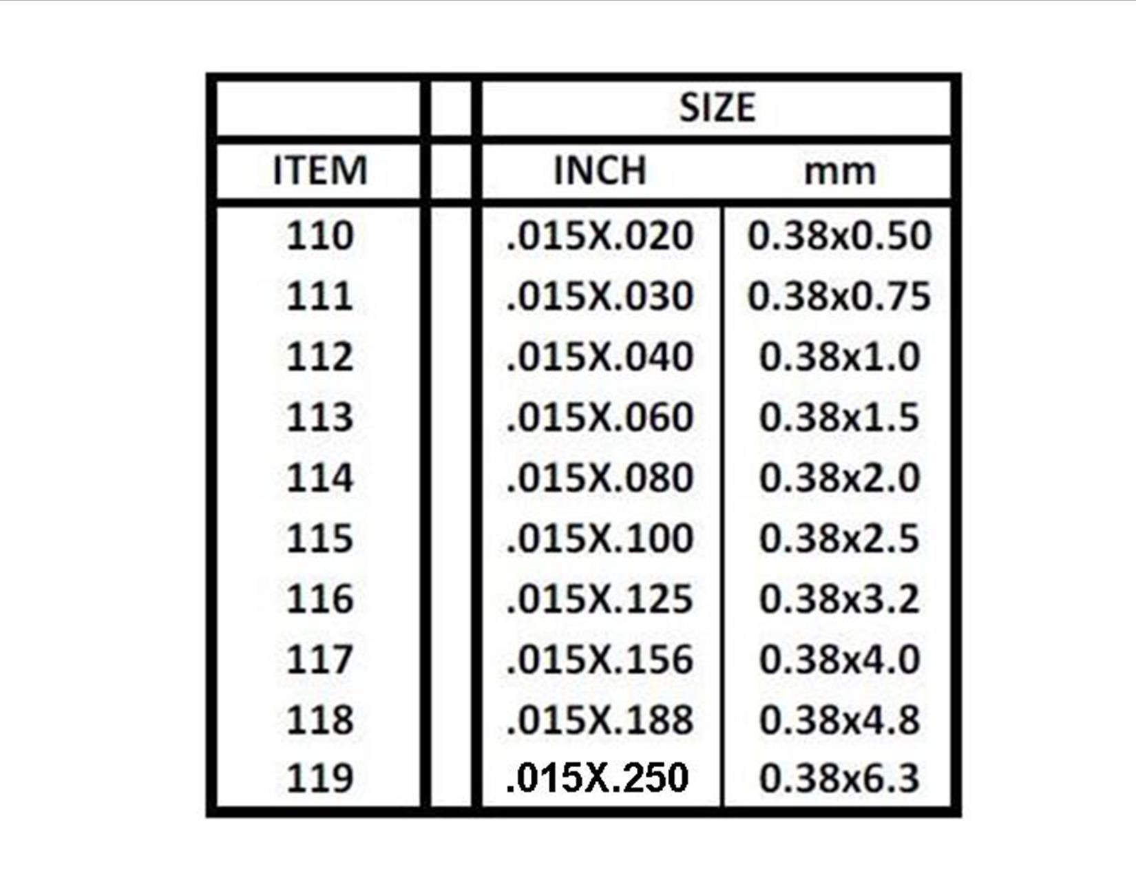 Evergreen Scale Models 113 - .015" X .060" Strip Styrene - 10 Pieces