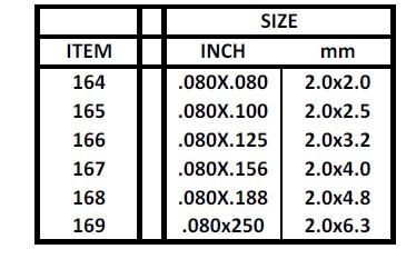Evergreen Scale Models 166 - .080" X .125" Strip Styrene - 8 Pieces