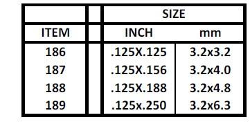 Evergreen Scale Models 186 - .125" X .125" Strip Styrene - 6 Pieces