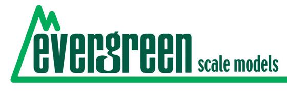 Evergreen Scale Models 244 - .125” Styrene Half Round – 3 pieces