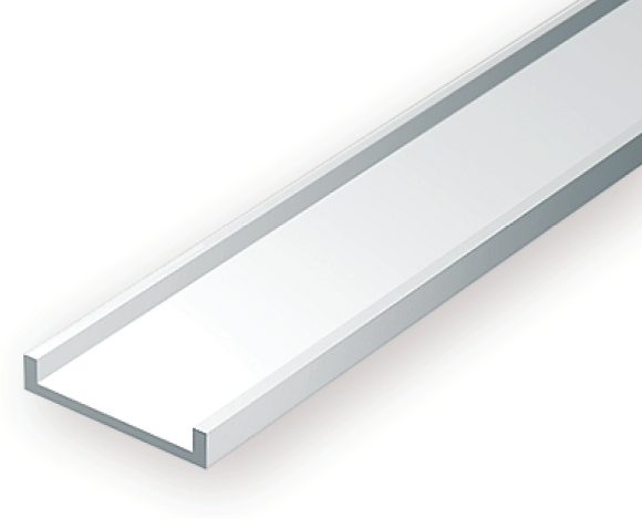 Evergreen Scale Models 268 - .312” Styrene Channel – 3 pieces