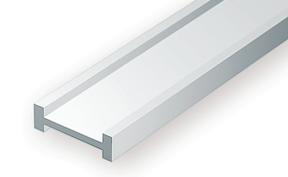 Evergreen Scale Models 273 - .100” Styrene I-Beam – 4 pieces