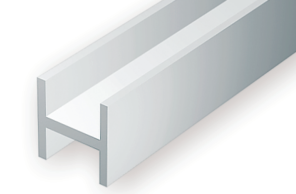 Evergreen Scale Models 281 - .060” Styrene H-Column – 4 pieces