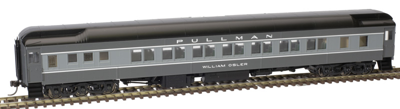 Atlas Master HO 20005891 Pullman 14 Section Sleeper Car Pullman Car Company Pool Service 'William Osler' Two-Tone Gray